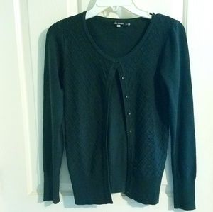 Dark green cardigan